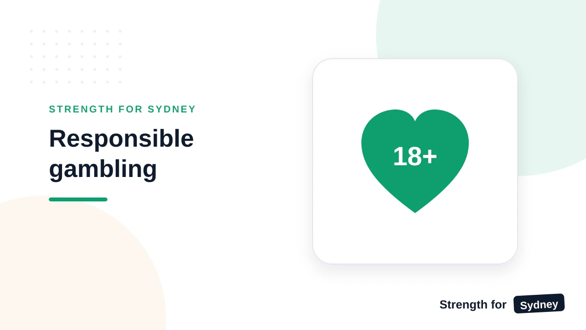 Strength for Sydney illustration titled Responsible gambling